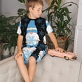 thumbnail image 4 of Balery Christmas Gnome Snowflake Conjunto de Pijama Infantil de Manga Corta con Estampado – Ropa de Dormir de Algodón Suave-Medium, 4 of 6