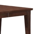 thumbnail image 2 of Benjara 60" Rectangular Dining Table- Extension Leaf- Tapered Legs- Brown Wood, 2 of 6