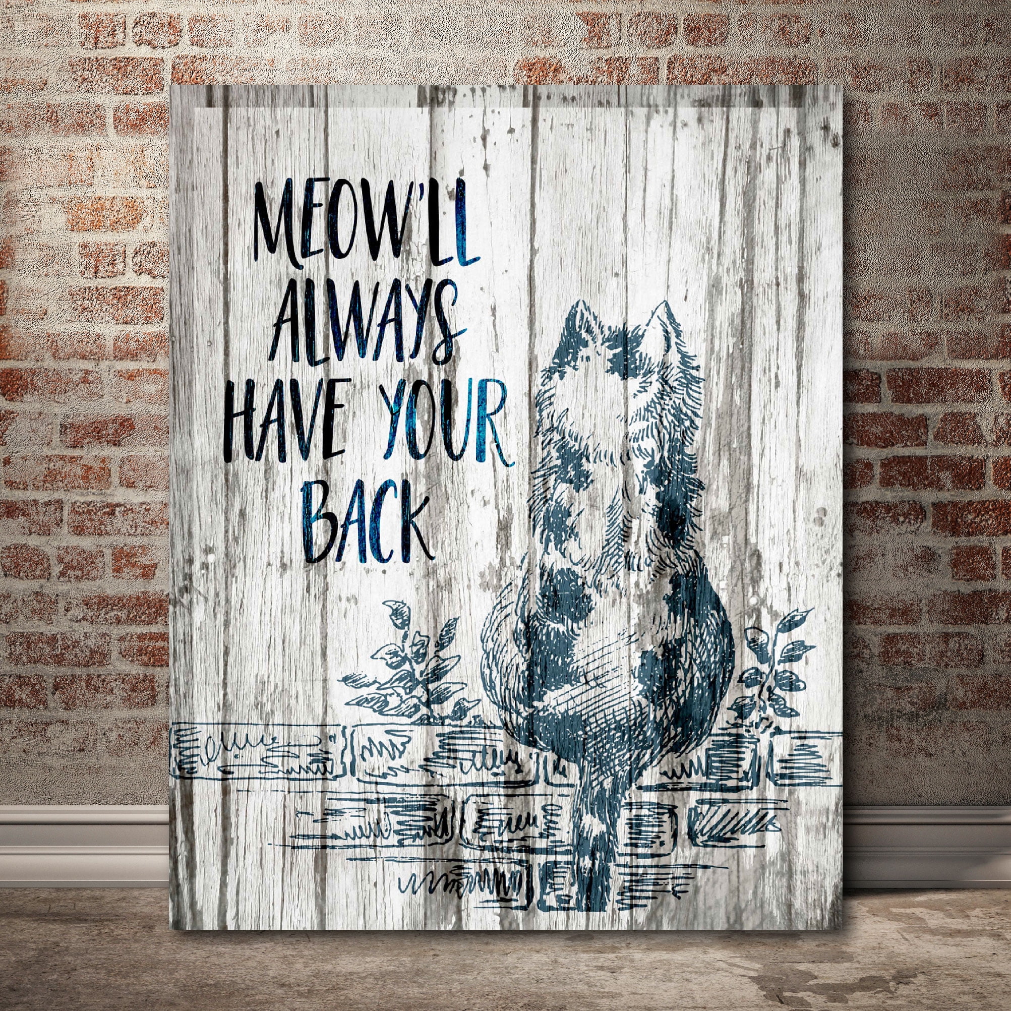 Cats Have Your Back Gallery-Wrapped Canvas Wall Art, 16x20
