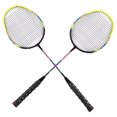 thumbnail image 3 of Outdoor Badminton Racquet, Non Slip Comfortable Grip Fashionable Stable Badminton Racket Lightweight 1 Pair  for Sports Hall for Training, 3 of 8