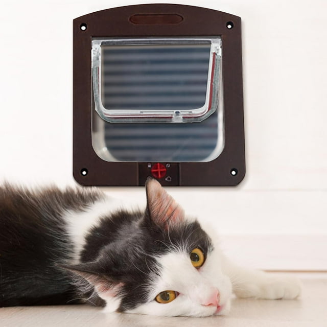 EGNMCR Pet Door Opening Dog Door Opening Can Control Free Access To Pet Two-way Door a door