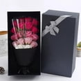 thumbnail image 4 of 18 Rosas Artificiales Aspecto Real Cajas De Flores para Regalo, Coloridos, Adecuados para Bodas, Decoración del Hogar, Regalos, Día de San Valentín, Día de la Madre, Bodas, Dulce Regalo (Rosa), 4 of 4
