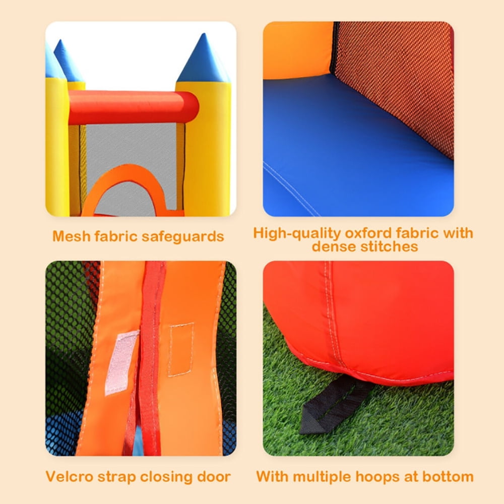 Aimee Lii Inflatable Mighty Bounce House Jumper w/ Slide + Arch (Blower Not Included), Kids Bounce House