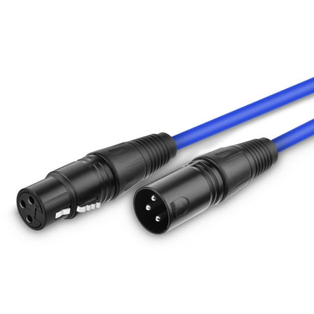Flexible DMX Cable,6.5Ft/19.5Ft/26Ft 3-Pin XLR Connectors DMX512 Signal Transmission for Moving Head Lights LED Par Lights and