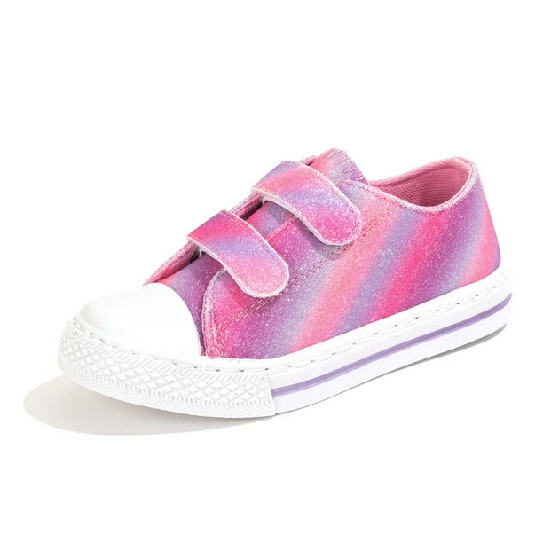 Boys Girls Canvas Shoes for Kids Easy Fasten Sneaker Shoes Girls