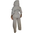 thumbnail image 3 of Women’s Lace-Up Waist Two-Piece Set with Boning Support Trendy Casual Outfit Slimming Fit Top & Pants Matching Set Fashion Streetwear Chic Daily Wear, 3 of 4
