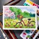 thumbnail image 3 of Set de pintura de acuarela PHOENIX, 24 colores, media paleta, 3 of 8