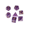 thumbnail image 1 of 7pcs Da de Multi Caras TRPG D4-D20 Patrón Perla Púrpura Sunnimix Dados poliédricos, 1 of 7