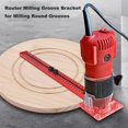 thumbnail image 3 of 4 in 1 Router Milling Groove Bracket,Router Circle Cutting Jig, Multifunctional Cabinet Router Guide for Cutting Circles Milling Groove, 3 of 6