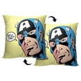 thumbnail image 2 of Marvel Captain America Good Work Kids Printed Throw Pillow, 18 x 18 inches, 2 of 5