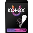 thumbnail image 1 of Kotex Daily Wrapped Liners, Light Absorbency, Extra Coverage, 104 Count, 1 of 7