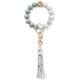 thumbnail image 1 of Pulsera con cuentas de silicona, llavero, pulsera con cuentas de silicona, llavero con borla de cuero para mujer, pulsera con cuentas de silicona, llavero, pulsera elástica, llavero con, 1 of 4