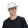 thumbnail image 6 of ZICANCN Golden Rose Pattern Baseball Caps, Trucker Hats for Men And Women, Adjustable Breathable Flat Caps, White, 6 of 8