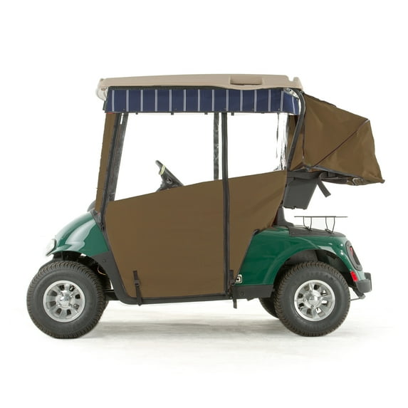 EZGO RXV Golf Cart PRO-TOURING Sunbrella Track Enclosure - Cocoa