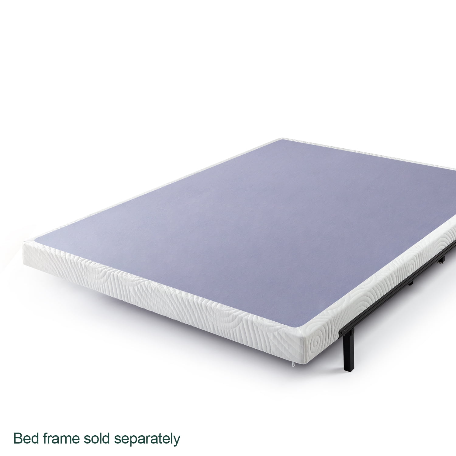 Zinus 4" Metal Box Spring with Wood Slats, Mattress Foundation, Twin