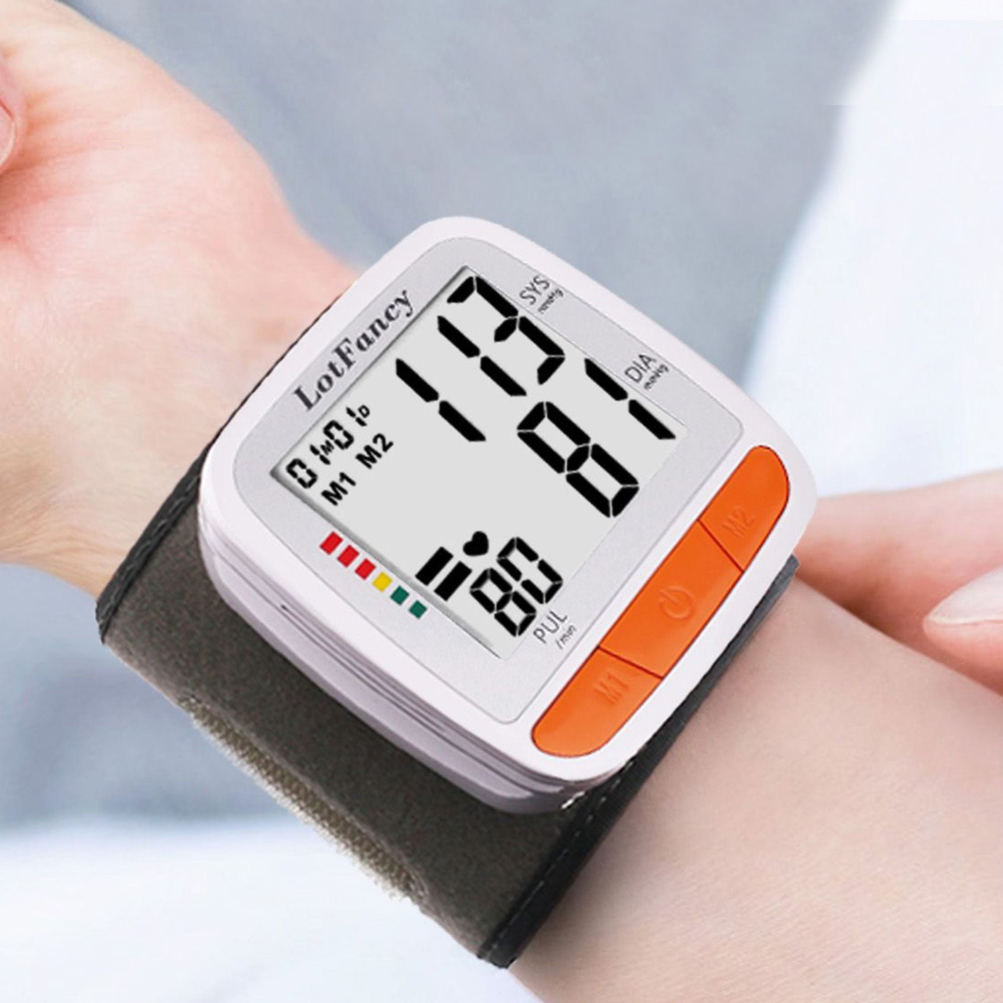 LotFancy Wrist Blood Pressure Monitor with Portable Case