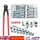 thumbnail image 1 of 80/150x Abrazaderas de doble oreja O Clips Crimp Silicona Aire Gasolina Agua Combustible Manguera Tubo, 1 of 5