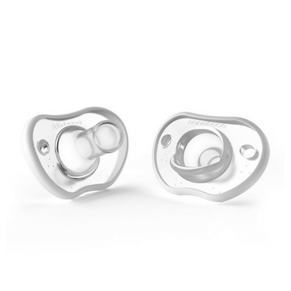 Nanobebe Flexy Newborn Pacifier, 03m White