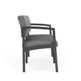 thumbnail image 4 of Lenox Steel Reception Waiting Room Loveseat / Charcoal Steel / Gray / Gray, 4 of 5