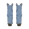 thumbnail image 3 of Platonia|Bota Vaquera Cowboy Denim Verde Ivanna Mezclilla Desmontable Mujer, Bota Moderna Estilizada Cowboy, 3 of 5