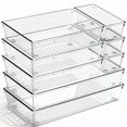 thumbnail image 1 of Cajoneras organizadoras CHOWAY de plástico transparente, paquete de 8 unidades, tamaño grande, 1 of 7