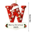 thumbnail image 3 of Christmas Initial Ornament 26 Letter Ornaments for Christmas Tree Decoration Personalized Hanging Pendant Xmas Alphabet for Christmas Ornament, DIY Craft Ornaments,Original Gifts for Friends (W), 3 of 9