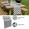 thumbnail image 5 of Wave Point Black Table Runner - 48 Inch Long, Kitchen Dining Table Runner Dresser Scarves, Modern Minimalist Geometric Farmhouse Decor for Coffee Tables Wedding Party Banquet, 5 of 8