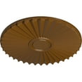 thumbnail image 3 of Ekena Millwork 19 3/4"OD x 1 3/8"P Shakuras Ceiling Medallion (For Canopies up to 5"), Hand-Painted Smokey Topaz, 3 of 5