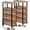 Rustic Brown, variant on Narrow End Tables Living Room Set of 2 with Charging Station, Skinny Side Table with Fabric Drawers, Slim Nightstand for Bedroom, Small Spaces, Couch, Rustic Brown and Black