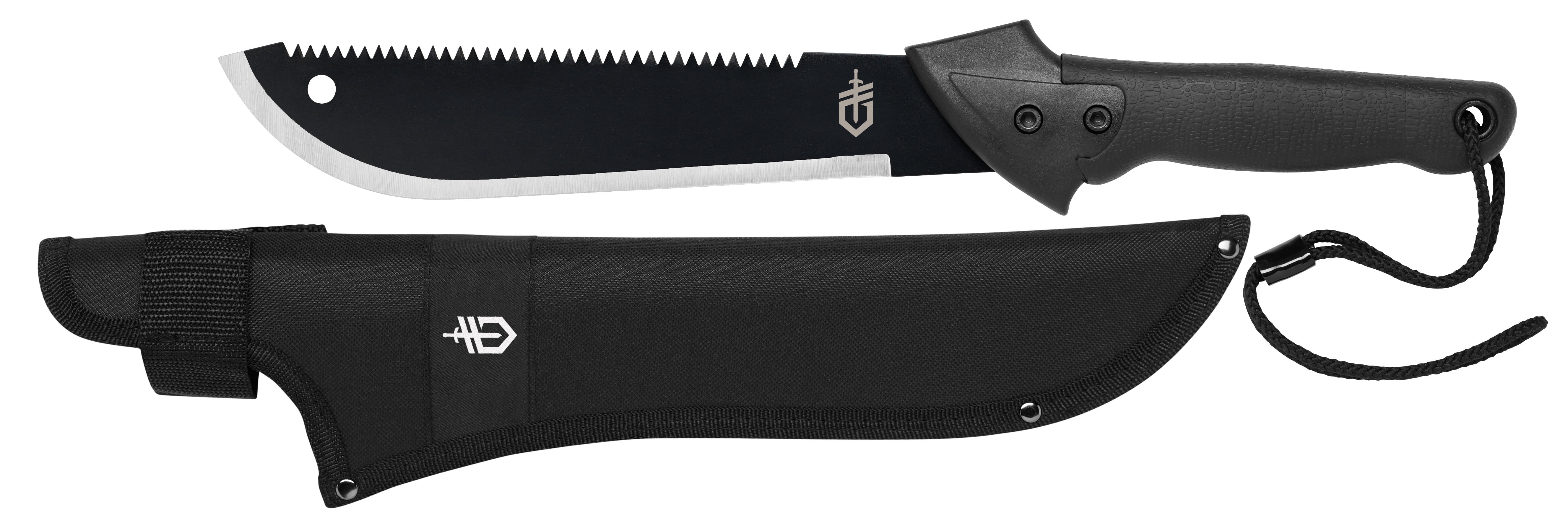 Gerber Gator Machete Jr, 10.75 in Blade, Sheath Included, Black, Camping