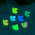 thumbnail image 5 of UDIYO 10Pcs Fluorescent Statues Creative Shape Vibrant Color Adorable Appearance Hand-crafted Luminous Tiny Duck Statues Miniature Animal Figures Home Supplies, 5 of 7