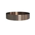 thumbnail image 1 of Bandeja de goteo minimalista redonda de acero inoxidable con acabado cepillado for plantas, 1 of 7