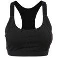 thumbnail image 1 of Mujer Yoga Fitness Entrenamiento Acolchado Deportes Ropa interior de secado rápido Sujetadores (Negro XL), 1 of 8