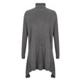 thumbnail image 4 of Comdrip Chandails à Col Roulé pour Femmes, Col Montant, Épaules Tombantes Asymétriques, Chandail à Manches Longues, Hauts pour Femmes, Mode Décontractée, Chandails à Enfiler, Chandails d'Automne pour Femmes 2025, Gris m, 4 of 4