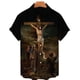 thumbnail image 3 of Camisetas gráficas de Jesucristo para hombres, ropa con estampado 3D, camisas hawaianas de playa, camisetas de manga corta Y2K, ropa vintage, blusa con solapa, 3 of 5
