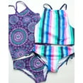 thumbnail image 2 of Kanu Surf Girls Swimsuits - 4 Piece UPF 50+ Quick Dry Girls Tankini and Bikini Bathing Suits (6-16), 2 of 7