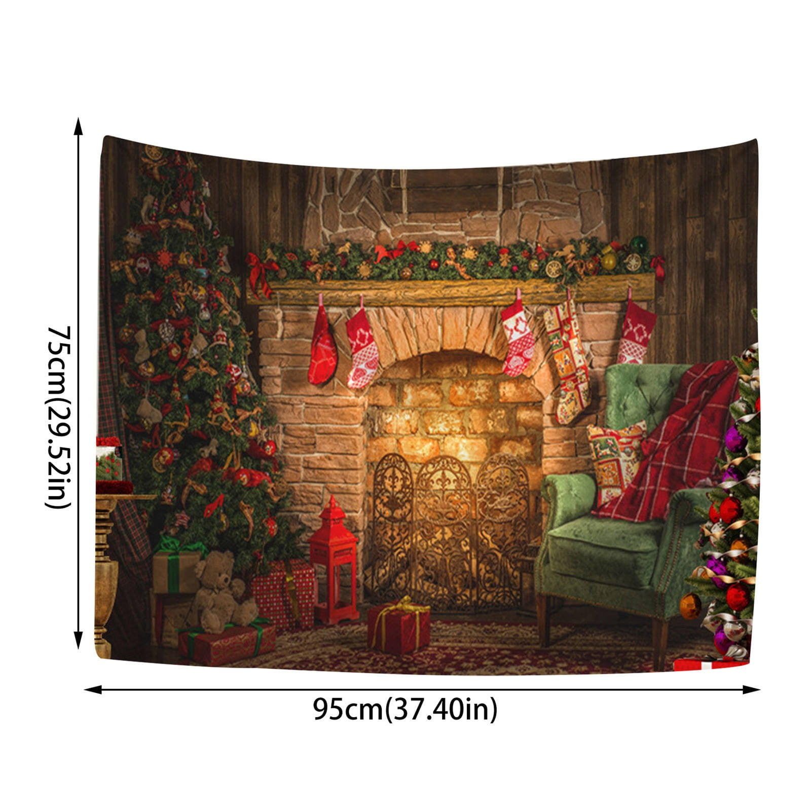 Photography Background in Fabric Pastel Colors Christmas Room / Backdrop  3896