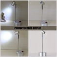 thumbnail image 2 of LOVEVER Projecteur Intérieur LED Projecteur Bijoux Projecteur de Comptoir Projecteur Intérieur Alimenté par Batterie Projecteur 8.27”X2.76”X1.3”, 2 of 10