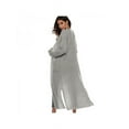 thumbnail image 2 of PENGXAING Femme Maxi Cardigan à Manches Longues Pull Ouvert Manteau, 2 of 2
