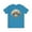 Aqua, variant on Fan shirt, Shirt with Fan, Tee Shirt with Gold Blower