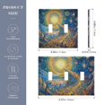 thumbnail image 3 of Dailycode Light Switch Plate Covers 2 Gang Wall Plate Plastics Outlet Covers for Kitchen Home Office Decor Infinite Path Lead To Sun, 3 of 8