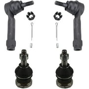 Detroit Axle - 4pc Front Lower Ball Joints Outer Tie Rods Replacement for Dodge Caravan Fits select: 2001-2003 DODGE GRAND CARAVAN SPORT, 2002-2003 DODGE CARAVAN SE
