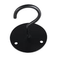 thumbnail image 4 of Gancho de hierro forjado Gancho de techo Gancho para cesta de flores para balcón Gancho de pared Percha de ropa Negro Blanco, 4 of 4