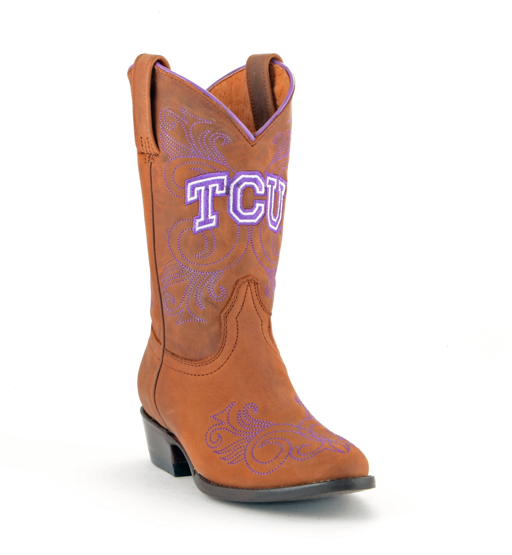 Gameday New Girls Leather Texas Christian Western Cowboy Boots by GameDay Boots