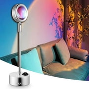 Halloween Sunset Projection LED Rainbow Lamp: 360 Degree Rotation Projection Lamp, Romantic Rainbow USB Charging Night Light for Party/ Home /Living Room/ Bedroom Decor