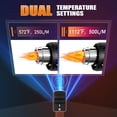 thumbnail image 5 of Heat Gun, MAXXHEAT 1800W Fast Heat Gun for Crafts with Dual Temperature Settings 572?&1112?, Dual Overload Protection, Reflector Nozzle for Shrinking PVC, Vinyl Wrap, Stripping Paint, 5 of 6