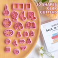 thumbnail image 3 of Cortador de pendientes Keoker Back to School, 19 formas, de Clay Cutters, 3 of 7