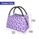 thumbnail image 2 of Fotbe Violet Bolsa Térmica Portátil con Estampado, Bolsa de Entrega de Alimentos Aislada, Bolsa Reutilizable de Gran Capacidad para Comidas y Supermercado, 2 of 6