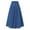 Blue, variant on Women's Skirts Long Plus Size Spring and Summer Casual Loose Solid Color A Line High Waist Skirt with Pocket Buttons High Waisted Skirts for Women Denim Beach Skirt Cover up with String