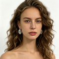 thumbnail image 6 of SFTING Hoop Earrings for Women Braided Vintage Silver Plated Chunky Huggie Valentine Gift for Her, 6 of 7